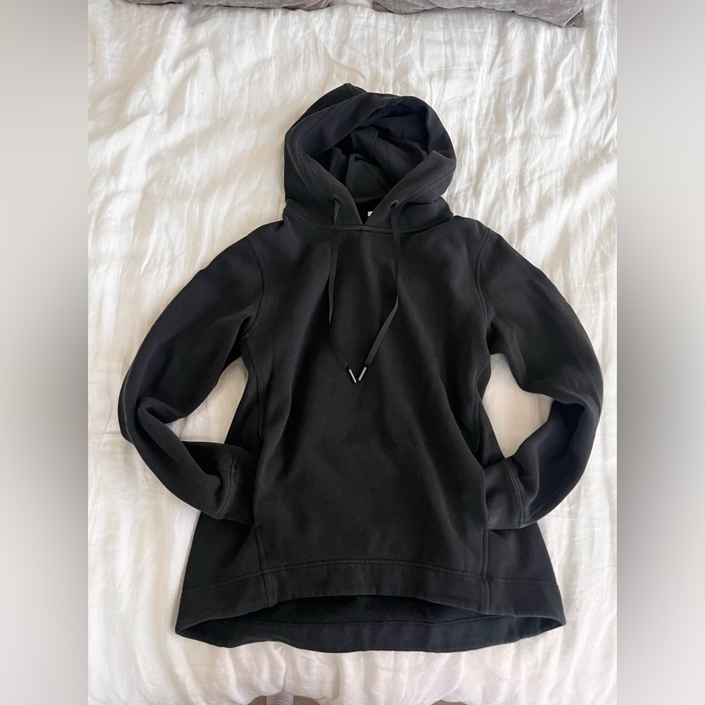 Lululemon Wind Down Pullover Black Hoodie Size 6
